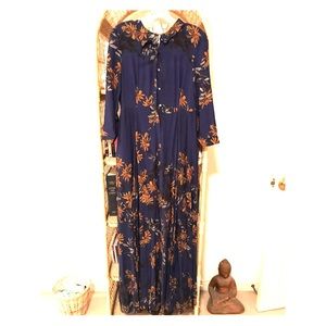 NWT Free People floral maxi dress